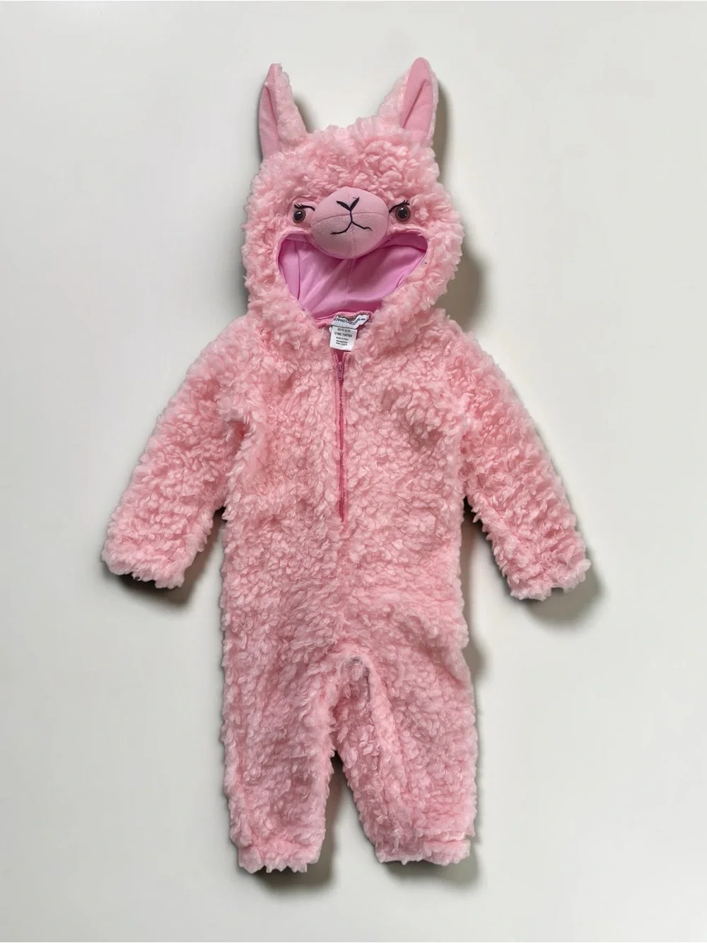 EUC/LN Pink Lama Alpaca Coat Plush Halloween Costume